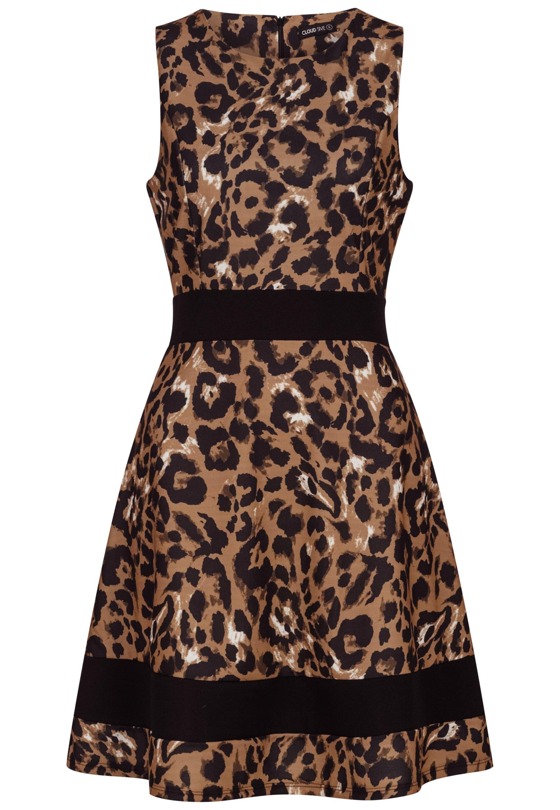 Cloud5ive Jurk in Bruin: voorkant