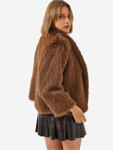 Veste mi-saison 'Kunstpelzmäntel' Bianco Lucci en marron