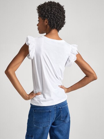 T-shirt 'LINDSAY' Pepe Jeans en blanc