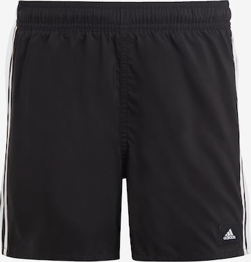 ADIDAS PERFORMANCE Athletic Swimwear '3-Stripes ' in Black: front