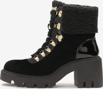 Kazar Lace-Up Boots in Gold / Black, Item view