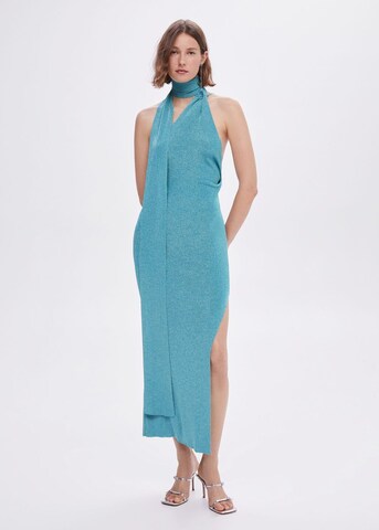 Robe de soirée 'Beast' MANGO en bleu : devant