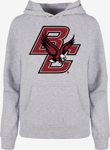 Merchcode Sweatshirt 'Boston College - Eagles' in Grijs: voorkant