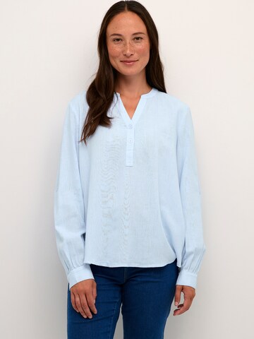 Kaffe - Blusa 'KAmilia' em azul: frente