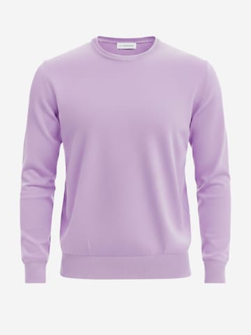 Pull-over Il Lanificio en violet : devant