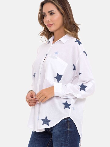 CIPO & BAXX Blouse 'WH127' in Wit
