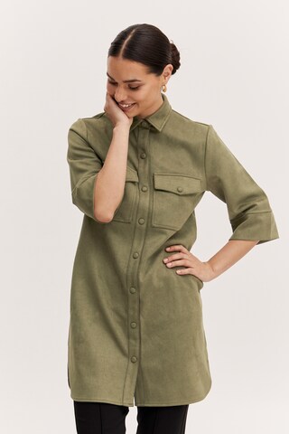 b.young Blouse 'Dosa' in Green: front