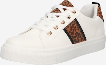 NEW LOOK Platform trainers 'MIA' in White: front