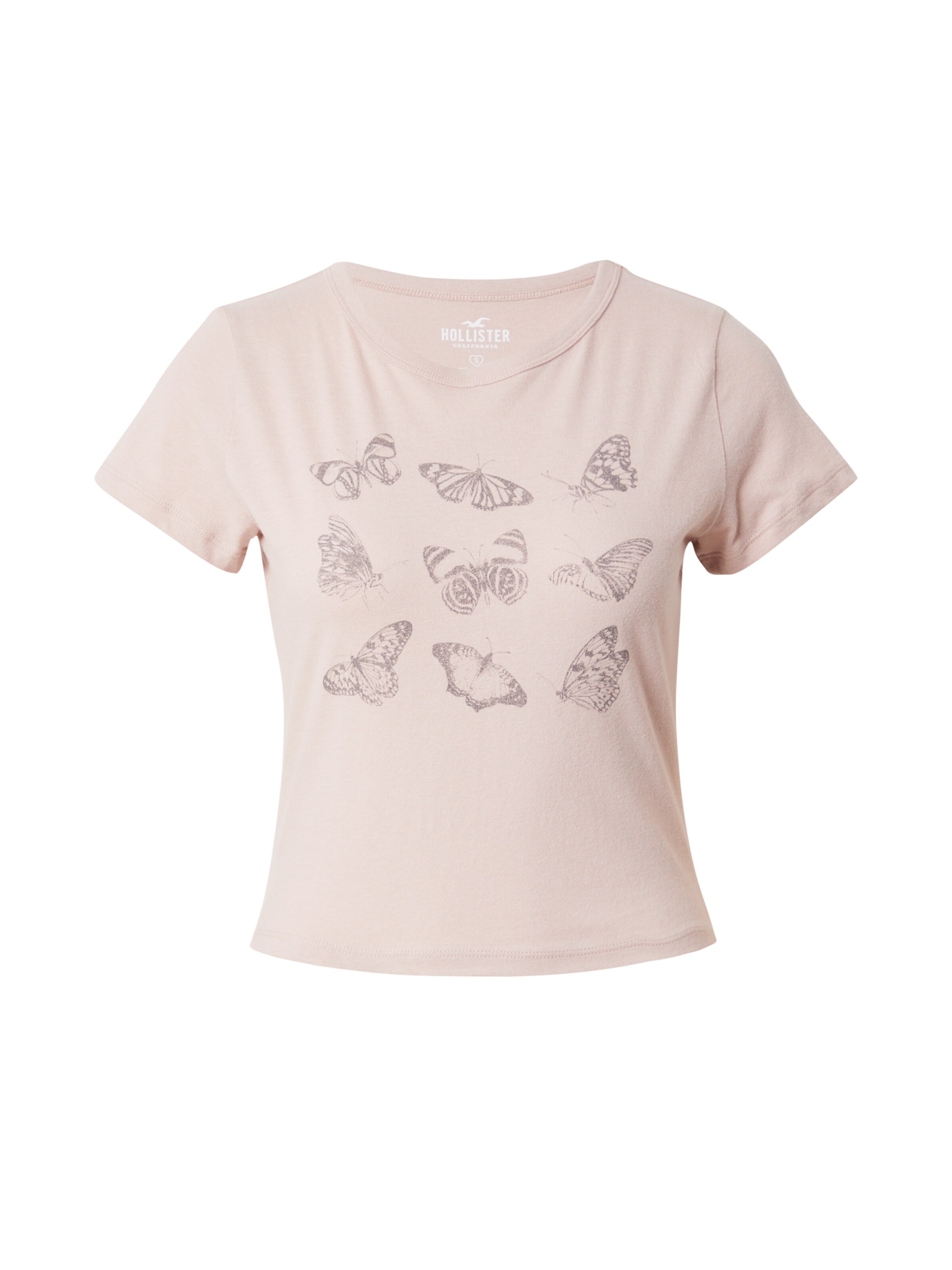 HOLLISTER Tričko - Ružová: predná strana