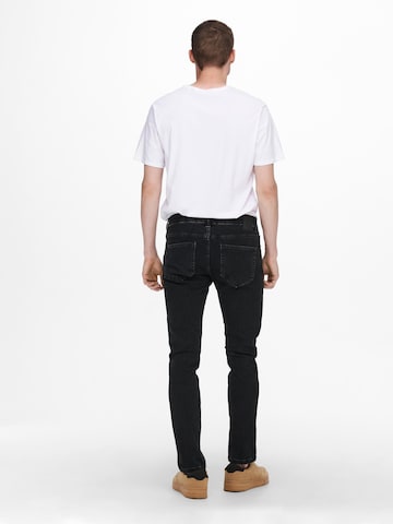 Only & Sons - Slimfit Vaquero 'LOOM' en negro