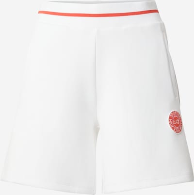 EA7 Emporio Armani Sportshorts in dunkelorange / weiß, Produktansicht