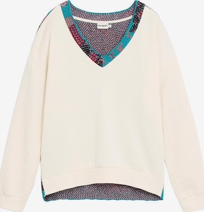 Desigual Sweater majica veličine L u miks boja / vuneno bijela, Pregled proizvoda