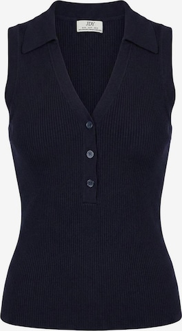 Top in maglia 'Nanna' di Jaqueline de Yong in blu: frontale