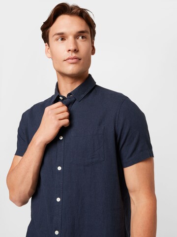 !Solid - Ajuste estrecho Camisa 'Allan' en azul