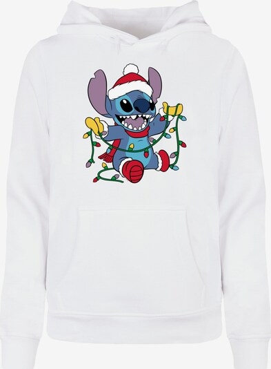 ABSOLUTE CULT Sweatshirt 'Lilo And Stitch - Christmas Lights' in opal / gelb / rot / weiß, Produktansicht