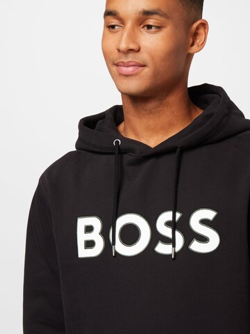 Sweat-shirt 'Welogox' BOSS Orange en noir