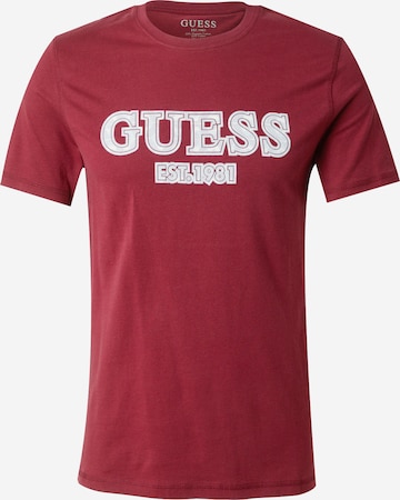 GUESS Shirt in Wine Red ABOUT YOU