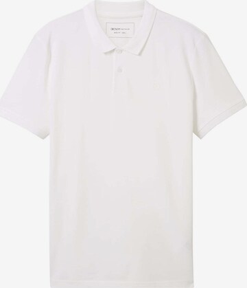 T-Shirt TOM TAILOR DENIM en blanc : devant