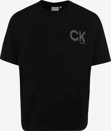 Calvin Klein Big & Tall Футболка в Черный: спереди