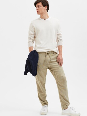 SELECTED HOMME Regular Hose  'Brody' in Beige