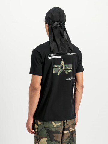 Maglietta di ALPHA INDUSTRIES in nero