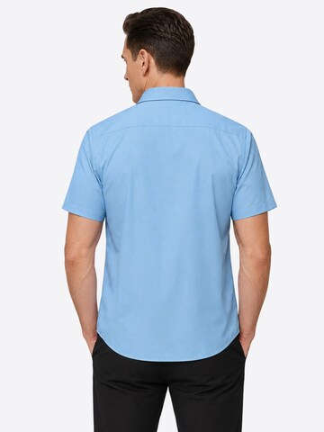 ALLTHEMEN Regular fit Business Shirt 'Gelassenheit' in Blue
