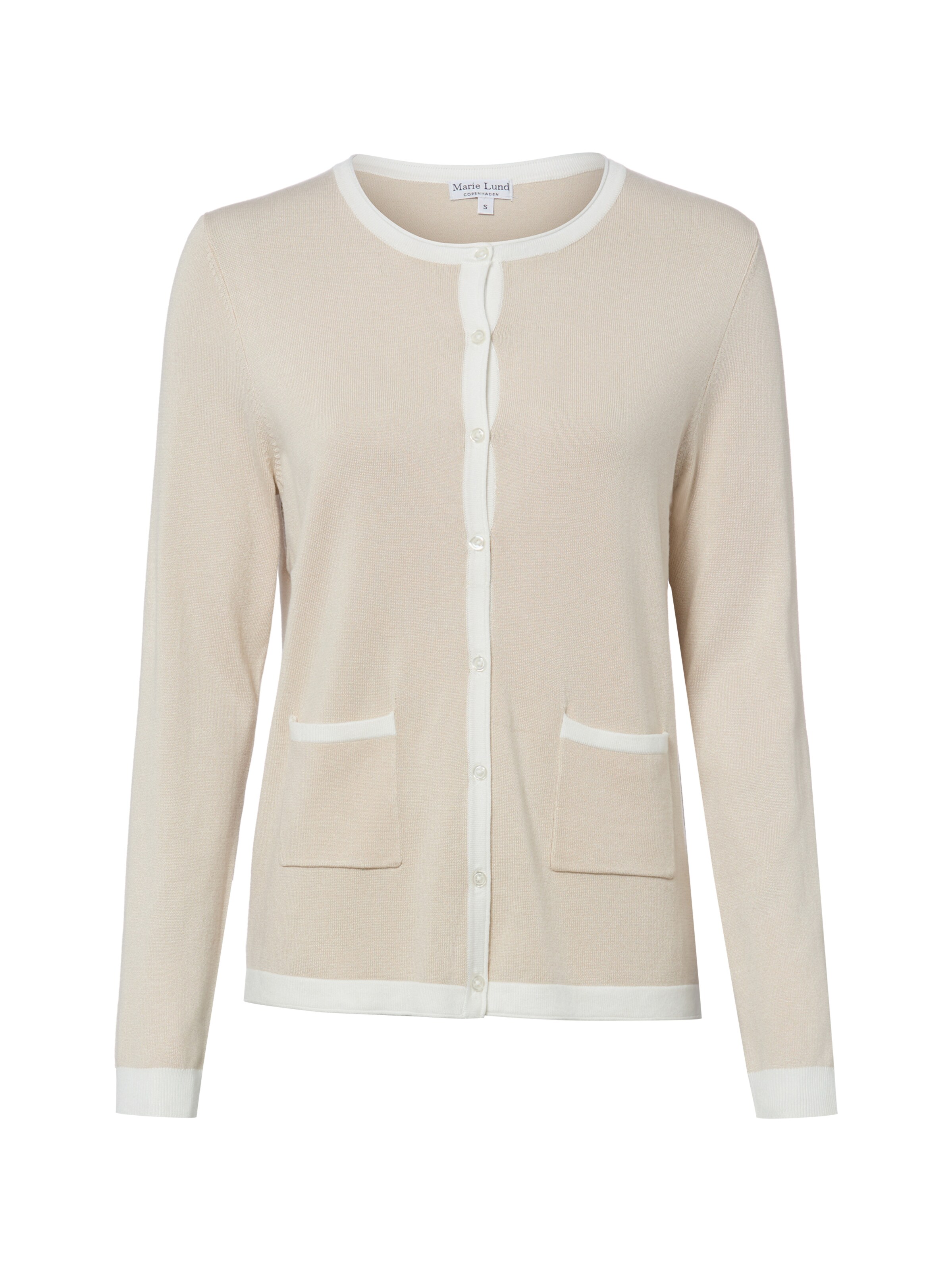 Cardigan Franco Callegari en beige : devant