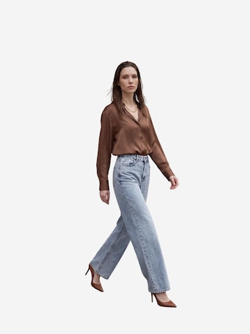 My fashionWide Leg/ Široke nogavice Traperice - plava boja