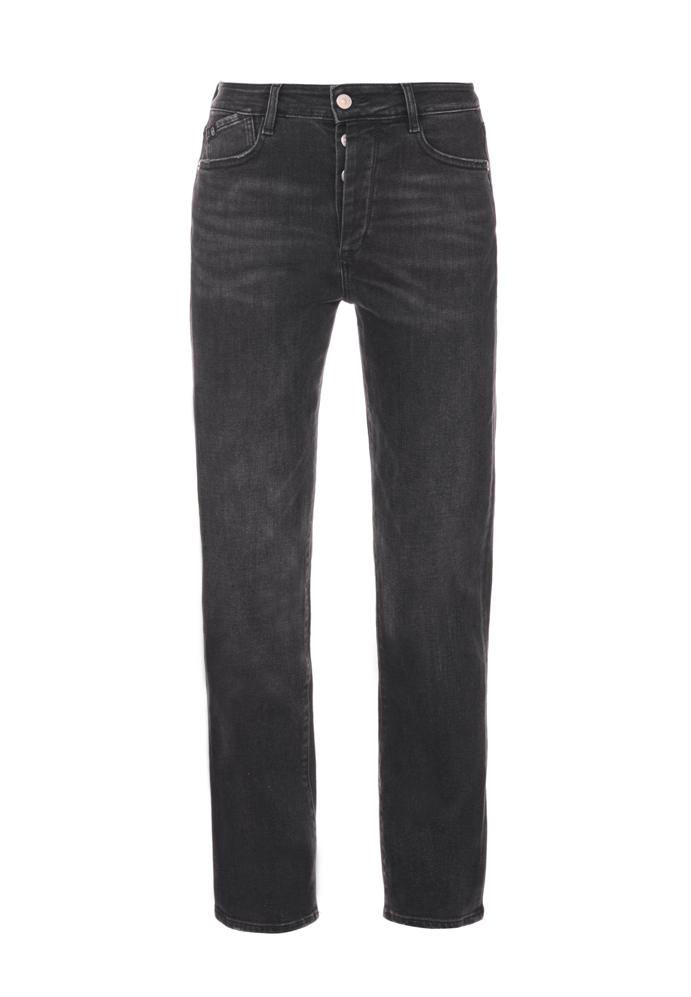 Le Temps Des Cerises Regular Jeans '400/17' in Zwart: voorkant