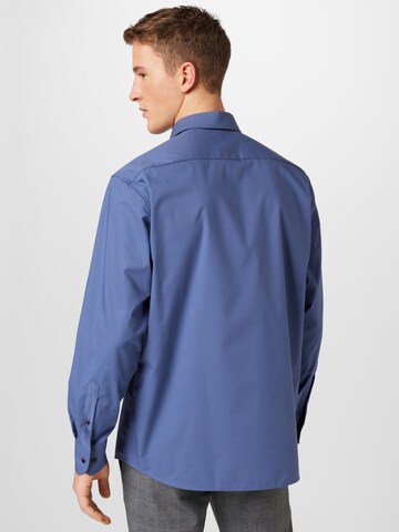 ETERNA Regular fit Button Up Shirt in Blue