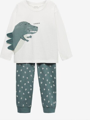 Pyjama 'Dinoflap' MANGO KIDS en vert : devant