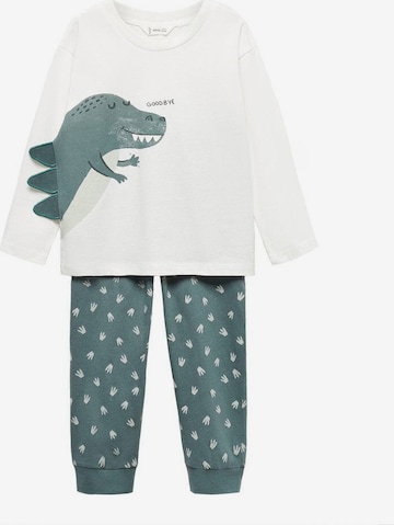 MANGO KIDS Pajamas 'Dinoflap' in Green: front