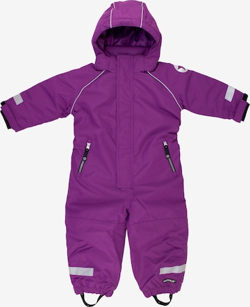 Villervalla Overall 'Sterne' in Lila: Vorderseite