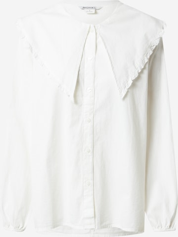 Monki Blouse in Wit: voorkant