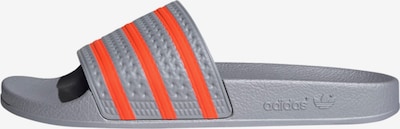 ADIDAS ORIGINALS Badeschuh 'Adilette' in grau / hellorange, Produktansicht