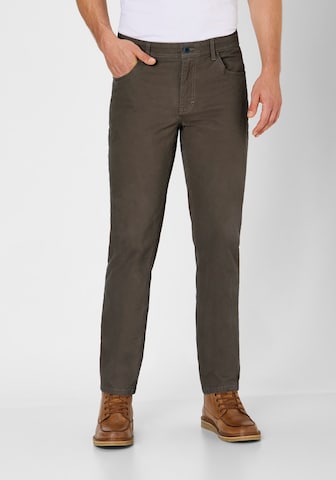 REDPOINT Regular Pants in Green: front