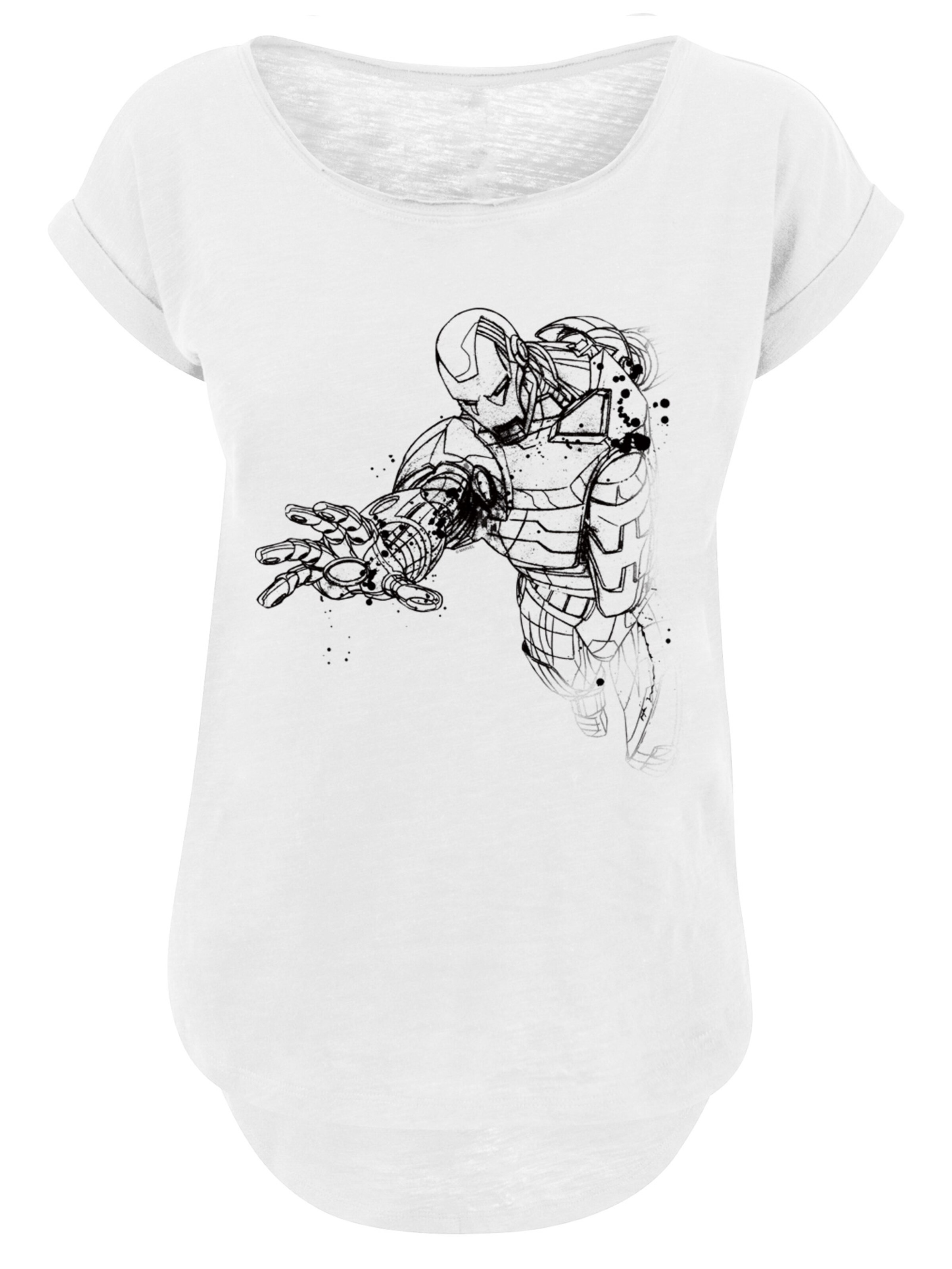 F4NT4STIC Shirt 'Marvel' in White: front