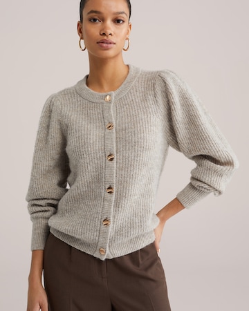 WE Fashion - Casaco de malha em bege: frente