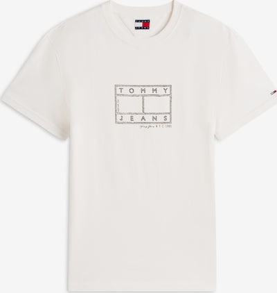 Marškinėliai iš Tommy Jeans, spalva – juoda / natūrali balta, Prekių apžvalga