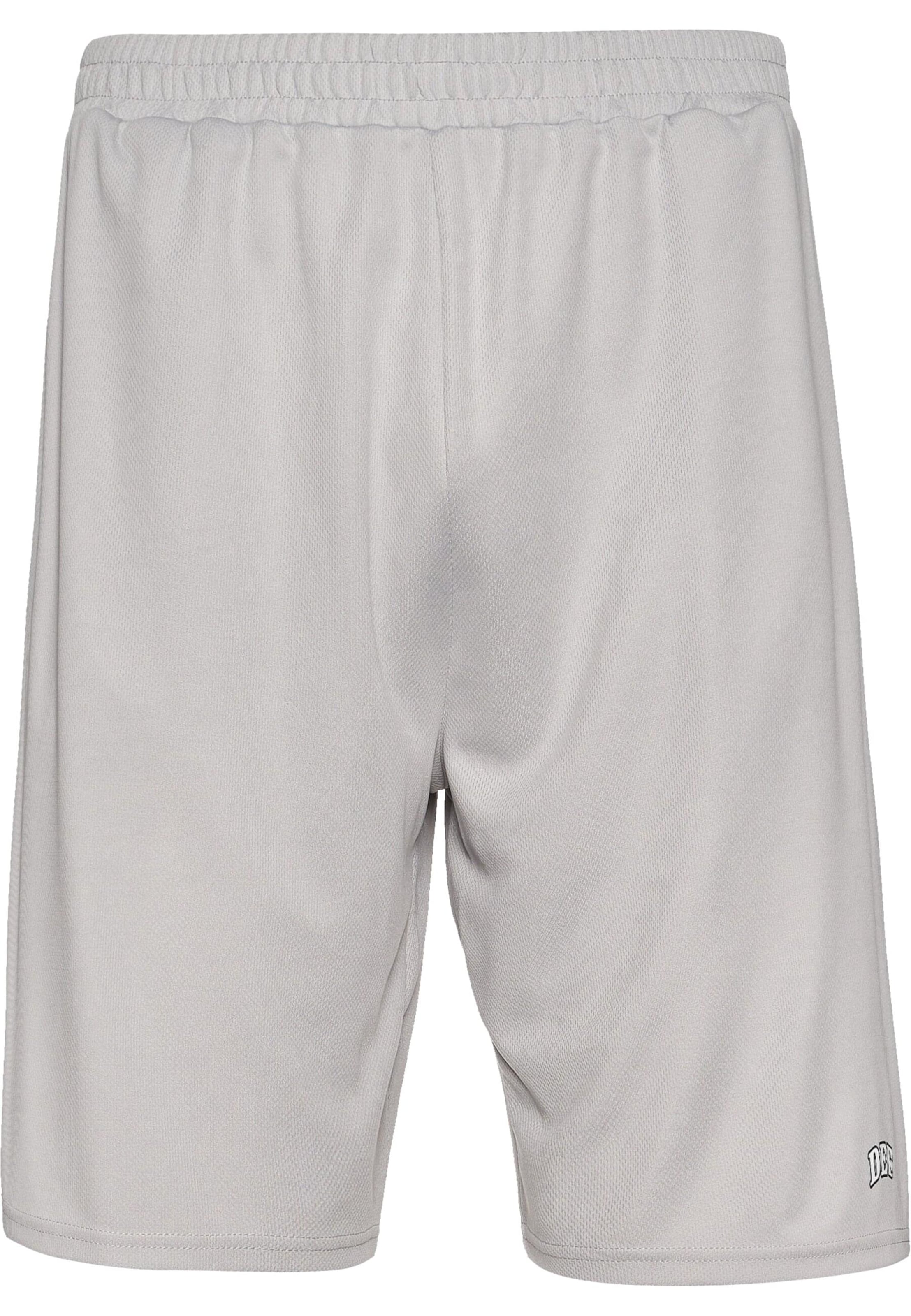 DEF Kalhoty – šedá: přední strana