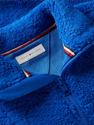 TOMMY HILFIGER Fleece jas in Blauw