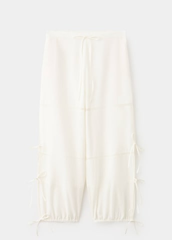MANGO Pajama Pants in Beige
