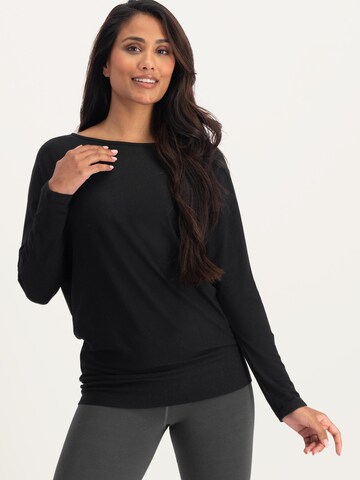 Urban Goddess Yoga & Activewear Sporttop 'Budhi' in Schwarz: Vorderseite