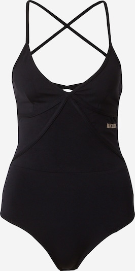 Karo Kauer Body in beige / schwarz, Produktansicht