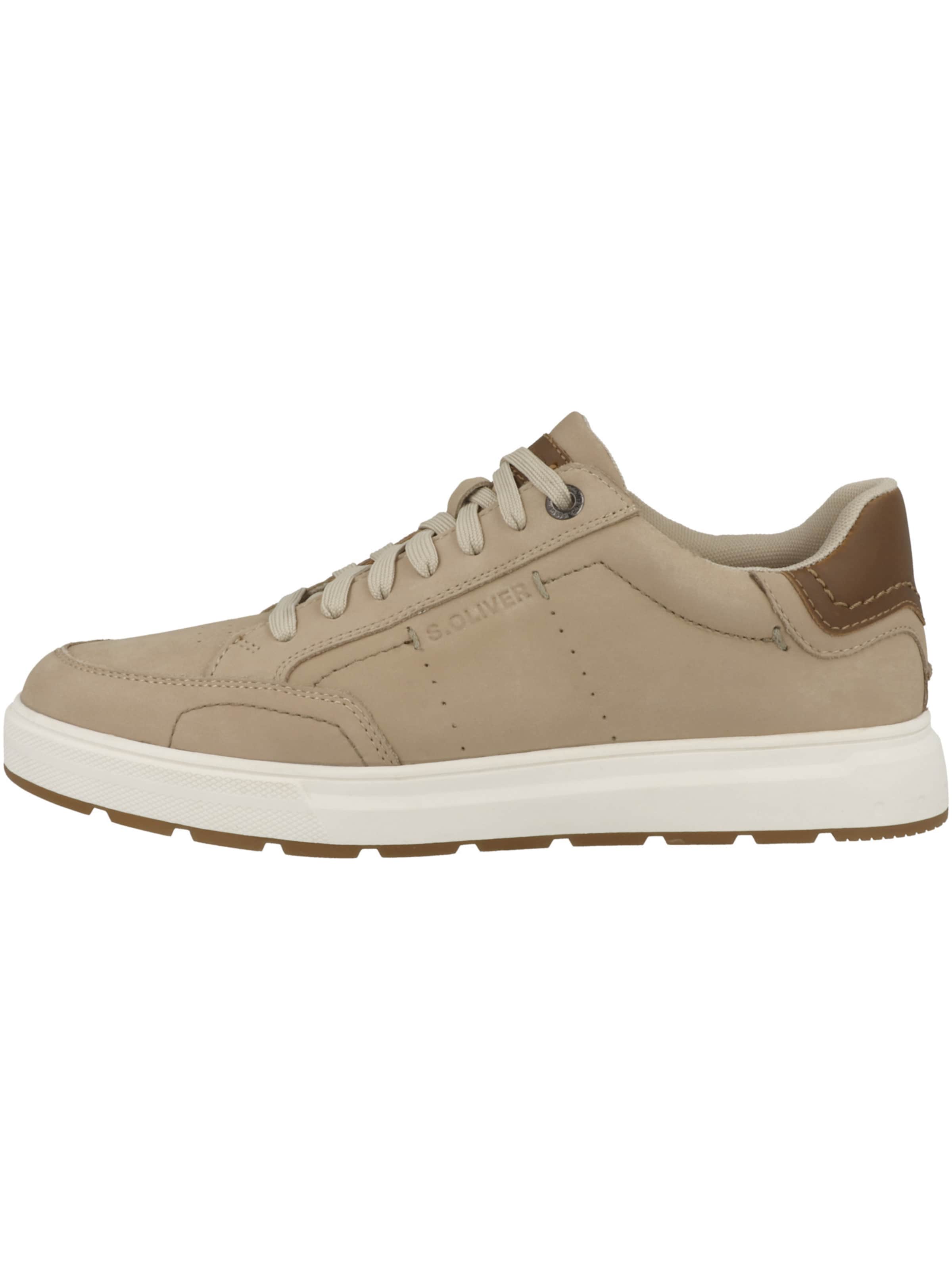 Sneaker bassa di s.Oliver in beige: frontale