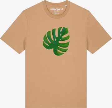 T-Shirt 'Monstera 2.0' Watapparel en beige : devant