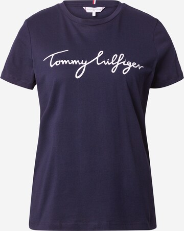 TOMMY HILFIGER Тениска в синьо: отпред