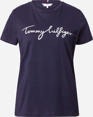 T-shirt TOMMY HILFIGER en bleu : devant