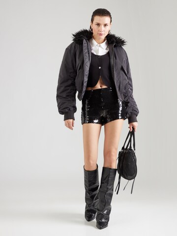 Abercrombie & Fitch Slimfit Housut värissä musta