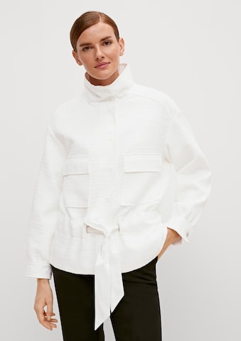 COMMA Демисезонная куртка в Белый: спереди